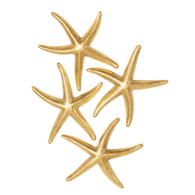 4 Piece Starfish Wall Décor Set