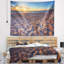 Trodden sandy beach à coucher de soleil avec accessoires suspendus en polyester mer de mer-28489693