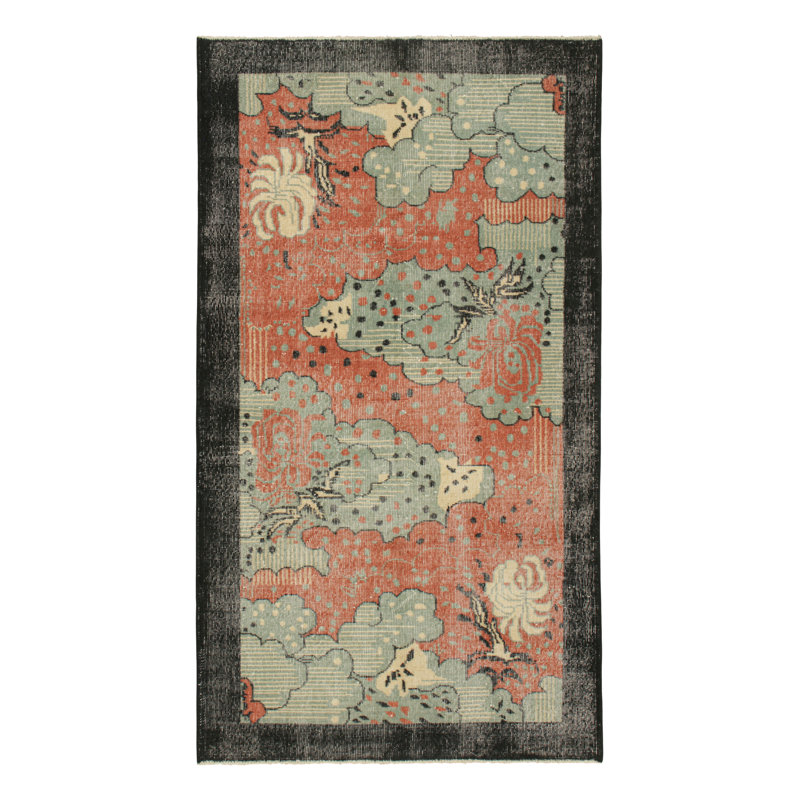 One-of-a-Kind Rectangle 4' X 7' Hand Knotted Area Rug, Rectangle 4' x 7'