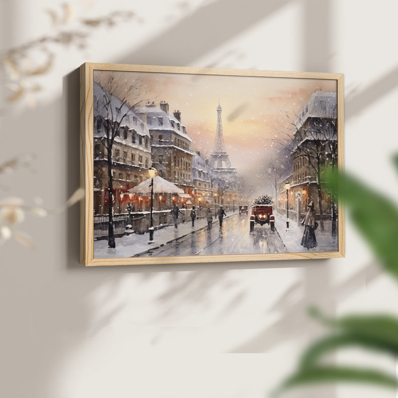 Chirstmas Art-CCCXIV -Framed Print - Restickable, Naturel, H 11 po x l 14 po