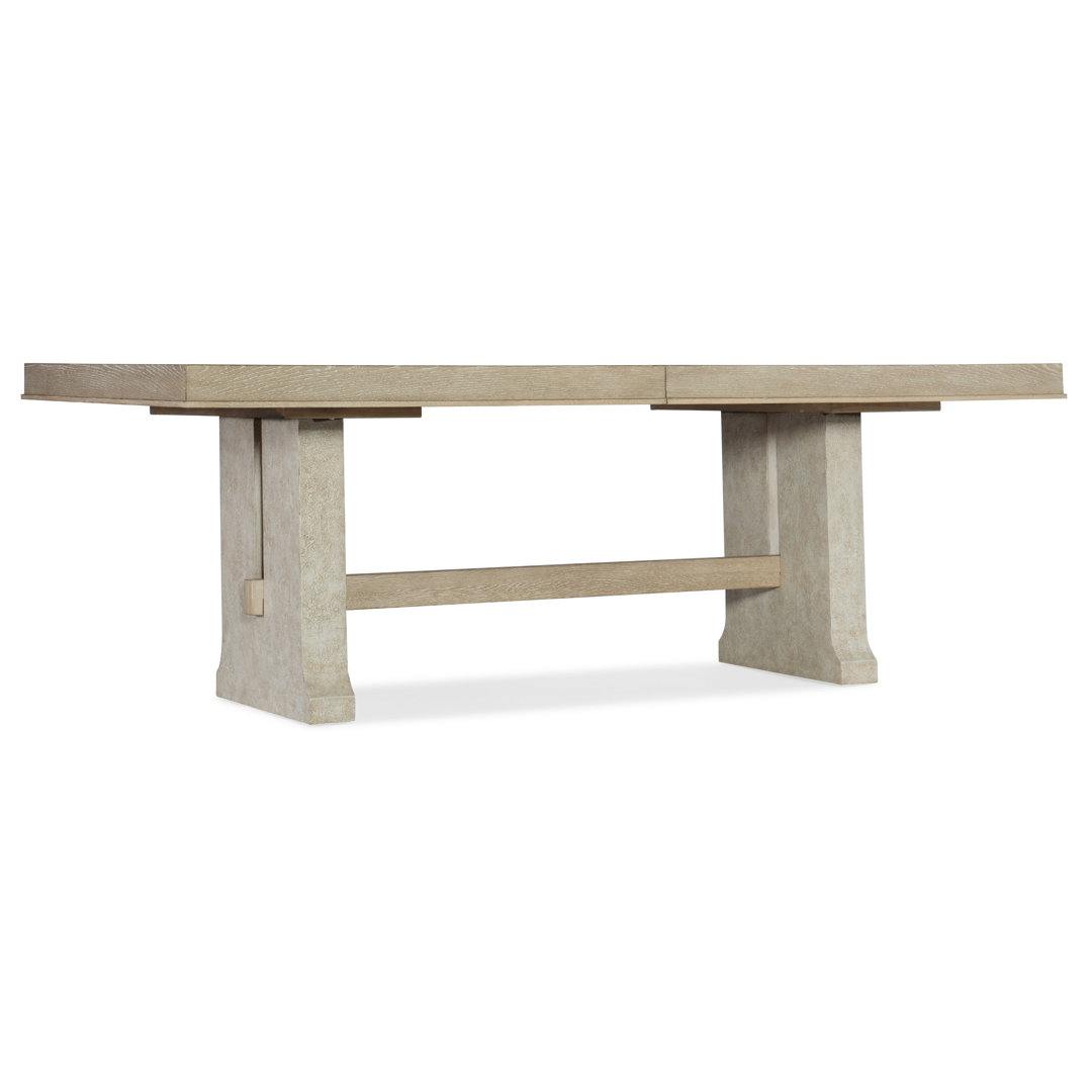 Cascade Extendable Oak Dining Table Hooker Furniture