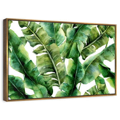 Feuilles de bananier abstraites
