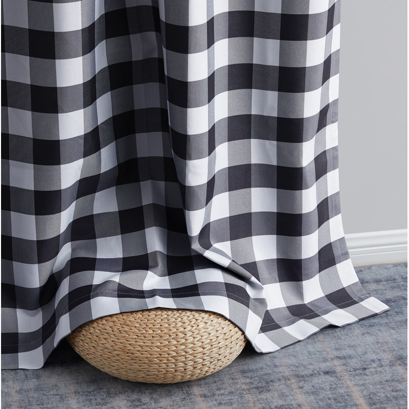 Belmoor Curtain Pair, 52" W x 84" L, Black