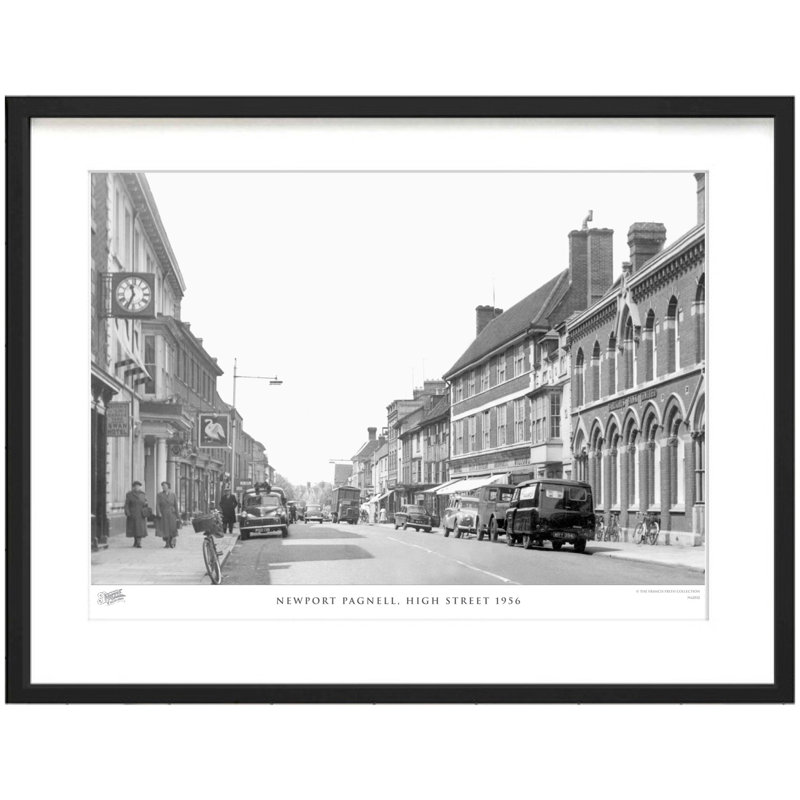 Newport Pagnell, High Street 1956 1 Piece Single Picture Frame Wall Art, 40cm H x 50cm W x 2.3cm D