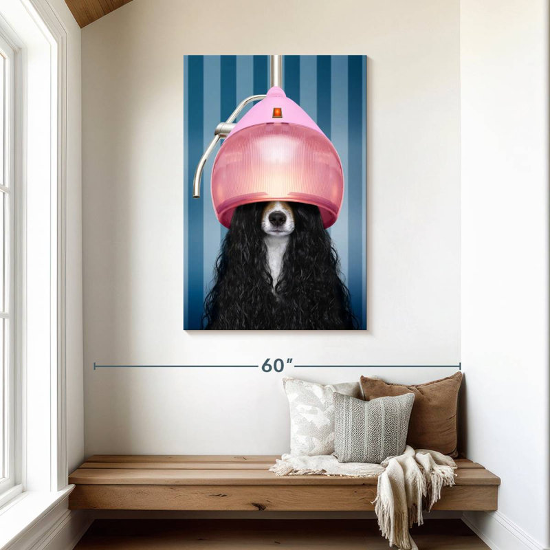 Ketti Funny Salon Dog, 45" H x 30" W