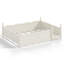 Coffre-fort pour grand lit avec rangement, panneau de lit en bois aggloméré moderne Montessori
