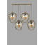 Lustre réglable élégant, finition antique, 9,8 po de diamètre x 25,6 po de hauteur | Corps en métal robuste, douille E27 (40 W maximum) | Idéal pour le salon, la salle à manger et le vestibule - Solution d'éclairage élégante-2047244490-2047244493