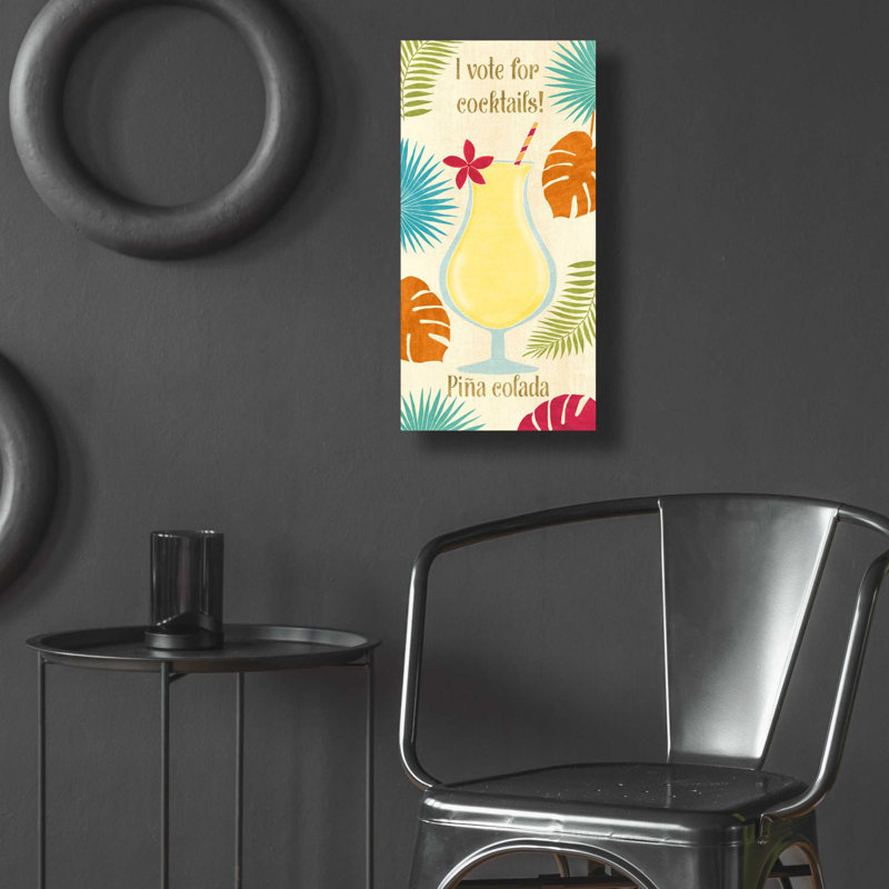 «Exotic Breeze XV» par Veronique Charron, art mural en verre acrylique, H 24 po x l 12 po