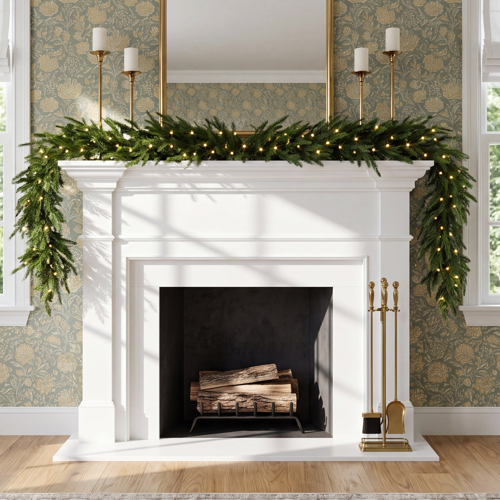 Noreen 60" Pre-Lit Christmas Garland