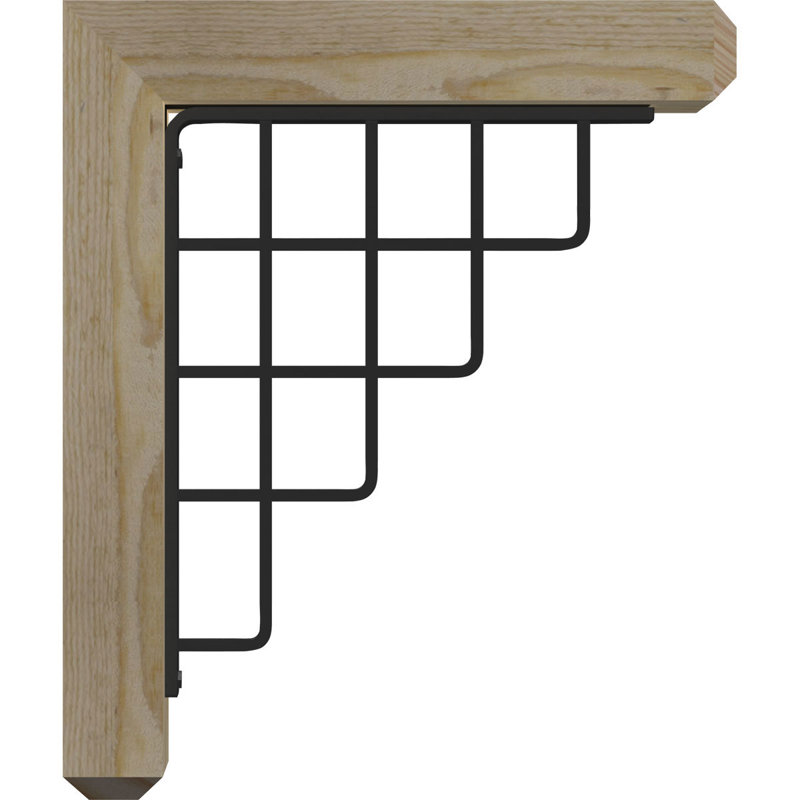 Support simple Ironcrest de 4 po Diane, H 19 po x P 16 po, Sapin de Douglas de l 3 1/2 po x T 2 po (lisse)