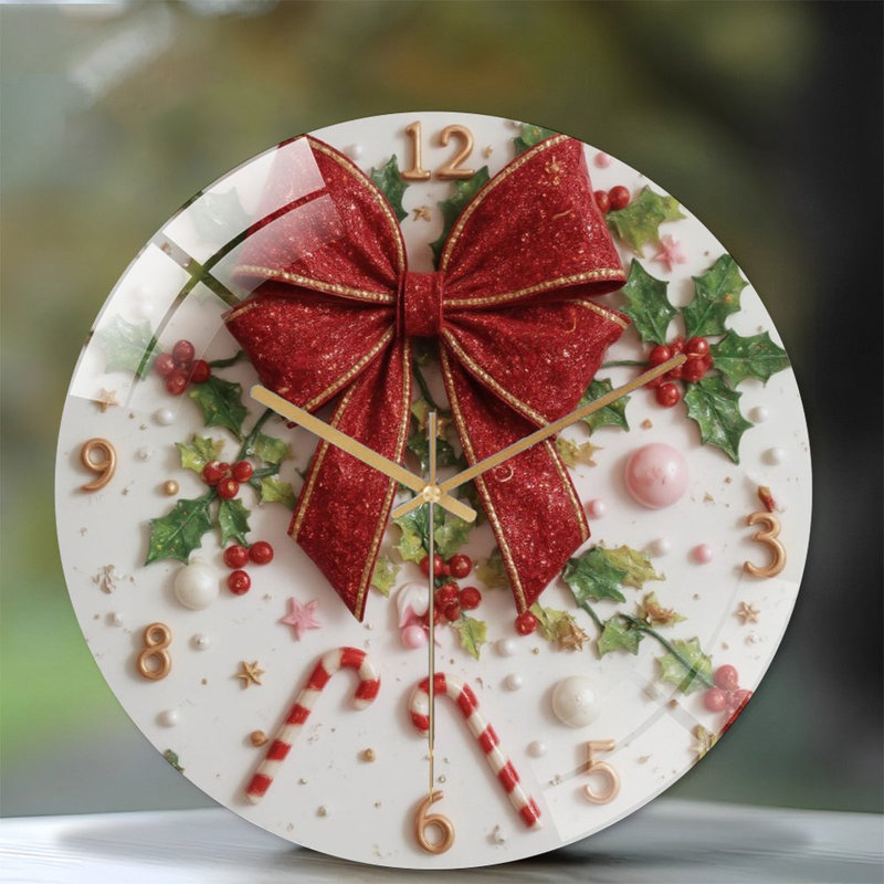 Horloge murale de Noël 12 po