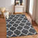 Coll Abstract Machine Printed Area Rug