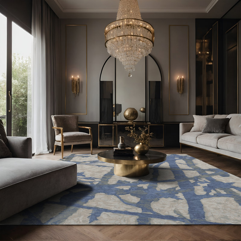Tapis gris soyeux et moelleux, Tapis de couloir 2 pi x 4 pi