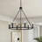 Adriana 6 - Light Steel Candle Style Dimmable Wagon Wheel Chandelier-2082928508