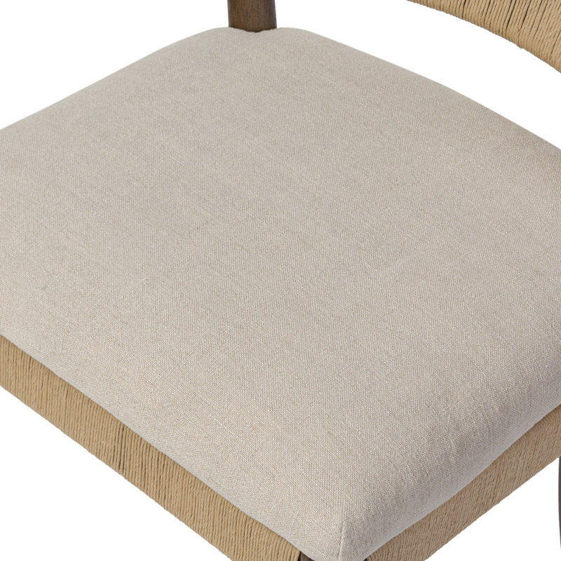 Amira Armless Dining Chair, Brown/Braodway Dune