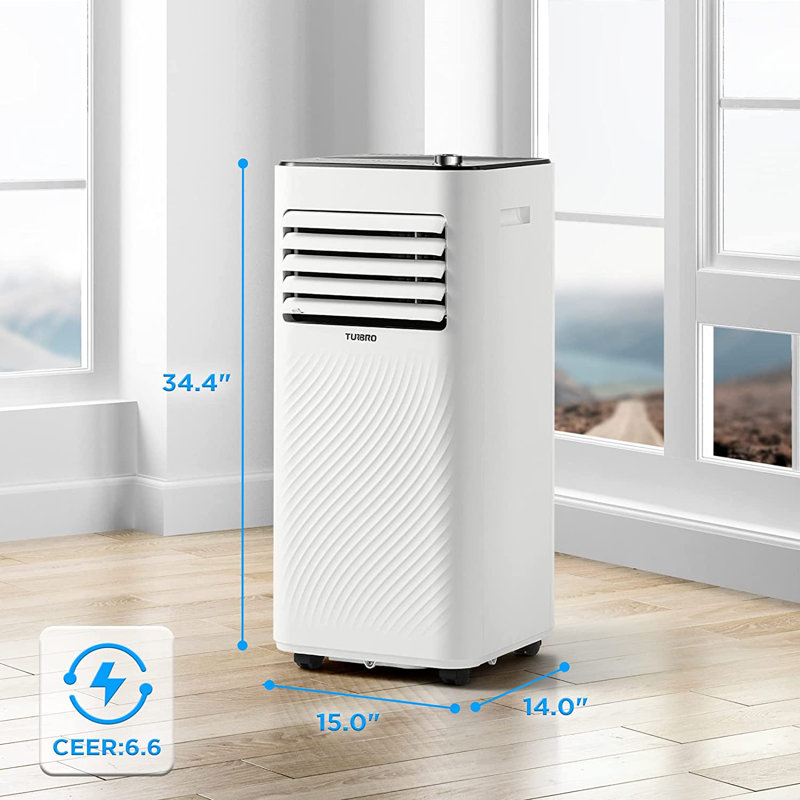 TURBRO Portable Air Conditioner, Dehumidifier and Fan, 3-in-1 Floor AC Unit, Remote Included
