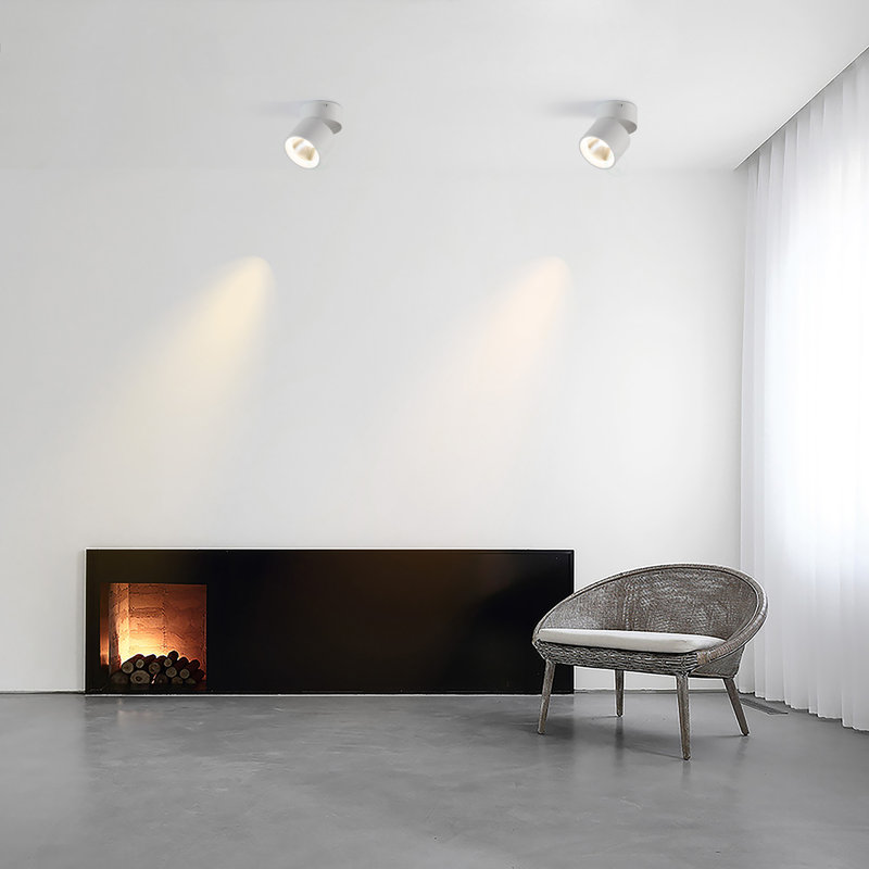 Gardel directionnel et projecteur, Blanc
