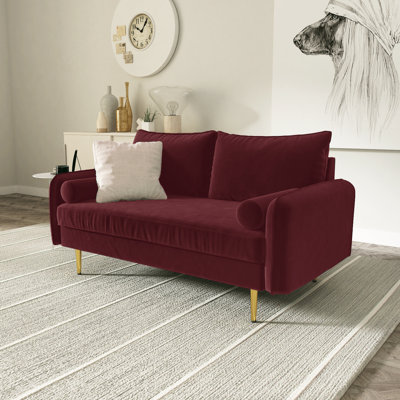 Bombalier 57.9'' Velvet Loveseat