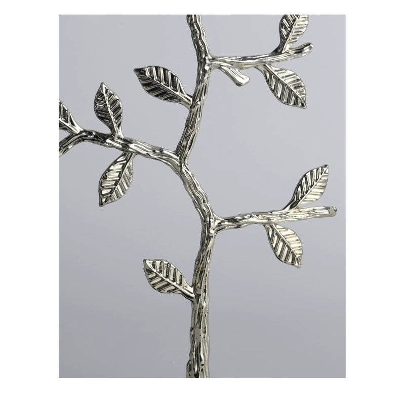 Bougeoir de table en verre, H 14,96 po x l 7,09 po x P 4,72 po