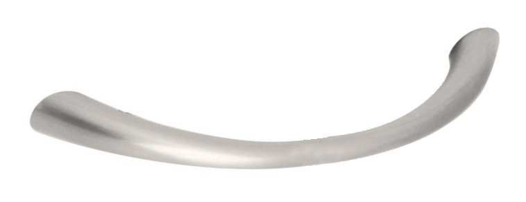 Poignée arquée effilée 2 1/2 po, Nickel satiné, 1 pack