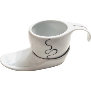 Porcelain Espresso Cup and Saucer