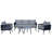 Mervyn Courtyard Casual Spring Valley Sofa Seating Group with Cushions