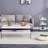Simple and Generous Three - level Bedside Table with Storage Function, MDF Surface and Transparent Tempered Glass Sides for Home Use-1994402795