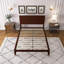 Lit plateforme Mid-Century en bois avec support en lattes de bois-114222019-114222020