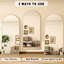 Aluminum Alloy Framed Full Length Mirror with Stand Large Wall Mirror-853291692-853291693