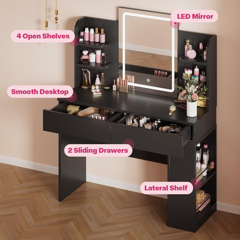 Dressing Table, Black