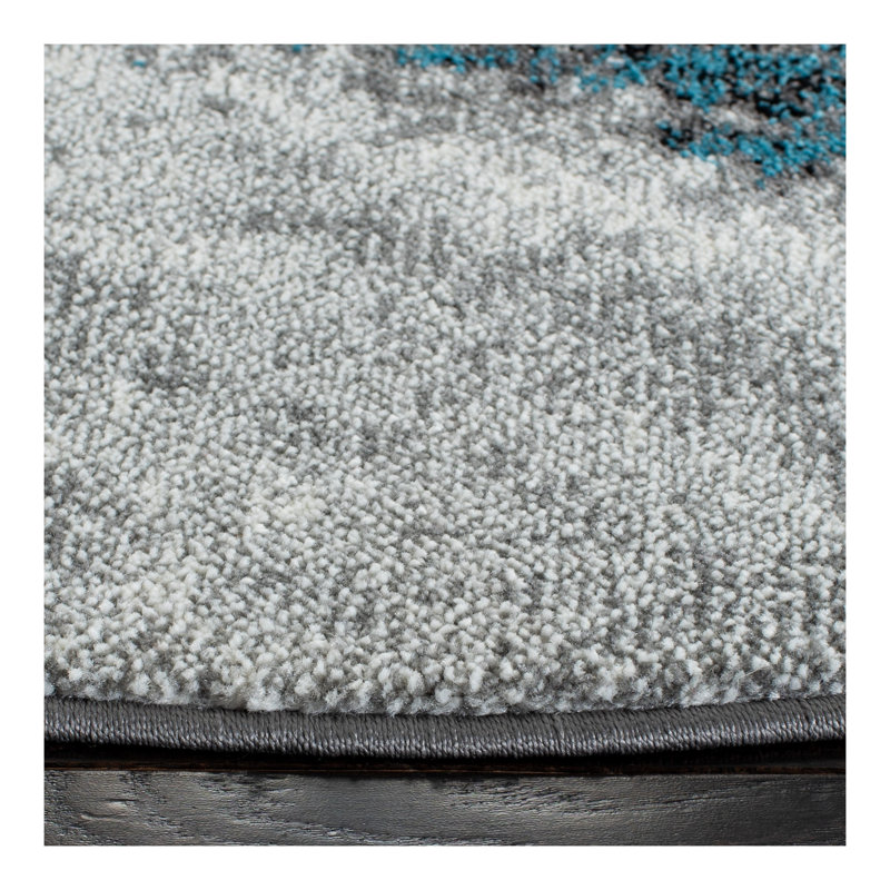 Donnovan Performance Abstract Rug, Round 6'7"