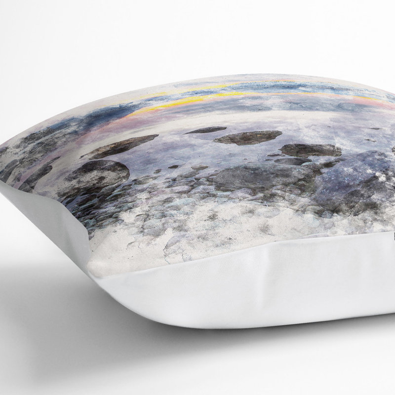 Square Cushion, White, 40cm H x 40cm W x 15cm D