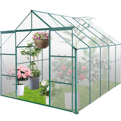 Serre en polycarbonate avec un design intérieur spacieux - Maximiser le potentiel de plantation, pour les blocs de cour arrière nocifs,