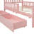 Wood Platform Bed with Guardrails on Both Sides and Two Storage Drawers-393769955-393769954