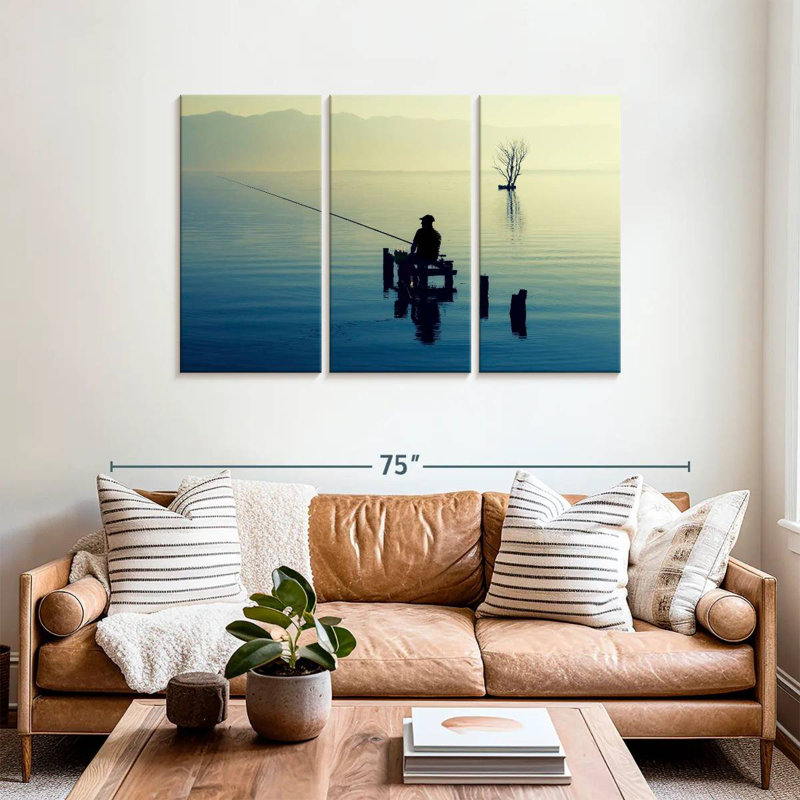 Senne Old Dock Fisherman, 36" H x 57" W