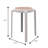 Alysoun Stackable Round Plastic Stool – Lightweight Backless Chair, Portable Extra Seating Dining Stool for Indoor, Patio, Garden, Poolside-1392463424