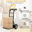 Chariot pliable de chariot pliable avec capacité de 360 lb avec système de cerclage et roues tout-terrain, conception bicolore verte pour le camping et le magasinage à la plage