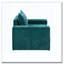 Fauteuil d'appoint en chenille de 40,9 po avec accoudoirs larges et coussin épais Chenille-1796773399