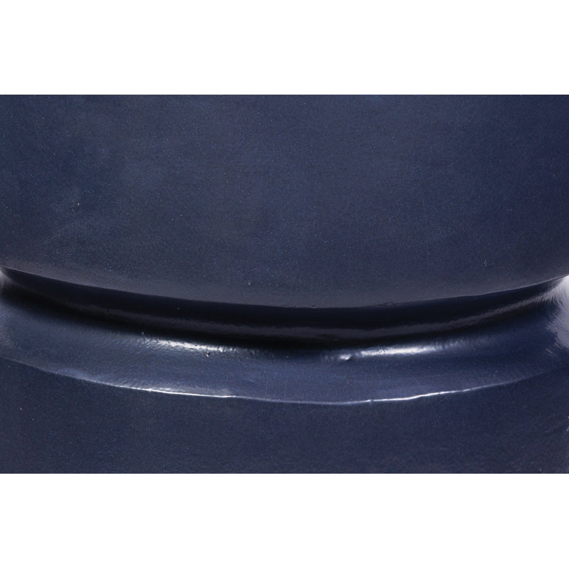 Balance Garden Stool, Indigo Semi Gloss