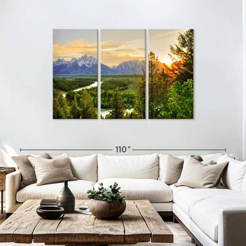 Point de vue d'Alvord Grand Teton, H 48 po x l 74 po