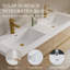 Meuble-lavabo mural 60 po avec lavabo double 60 po et 4 tiroirs à fermeture en douceur-745270919