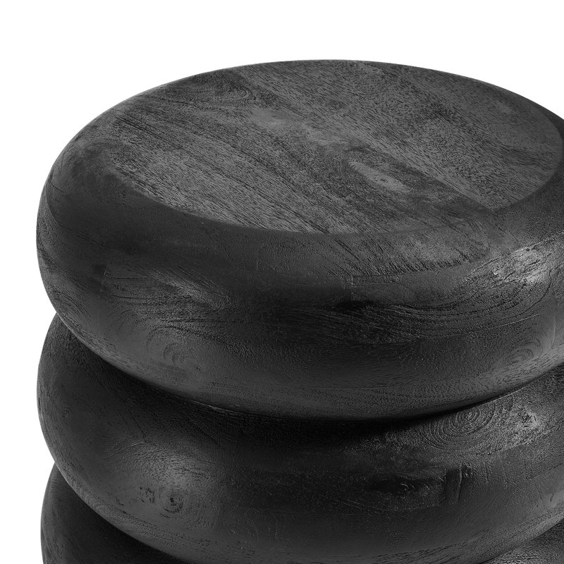Table d'appoint Ellery, Noir, noir, noir, noir