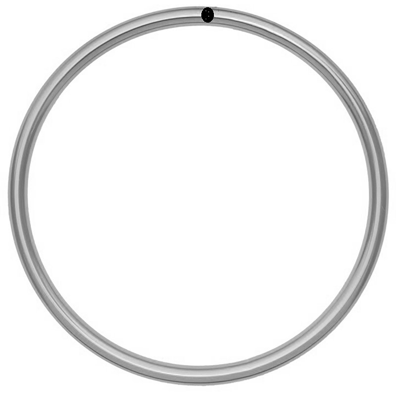 Modern Metal Wall Decor, 45.25" H x 45.25" W x 0.75" D, Chrome