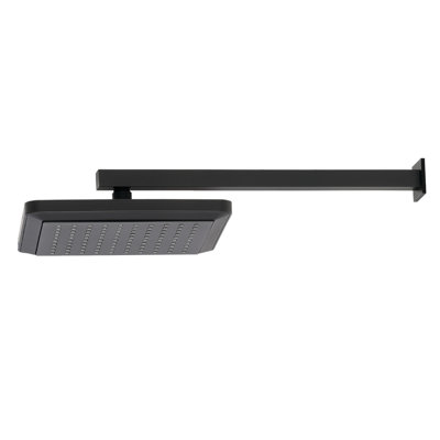 Pomme de douche carrée en ABS 9/8 po avec bras de douche 15-3 / 4 po Kingston