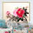Toile naturelle avec cadre flottant