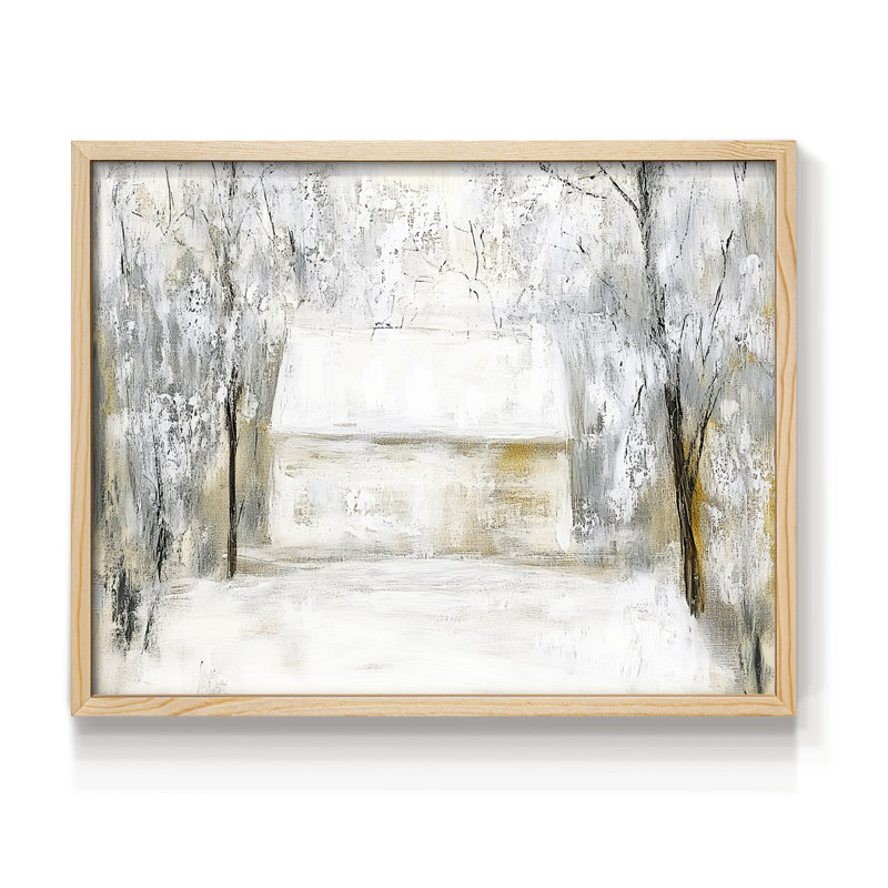Art de Noël - Dxxviii - reproduction encadrée, H 22 po x l 28 po, Naturel