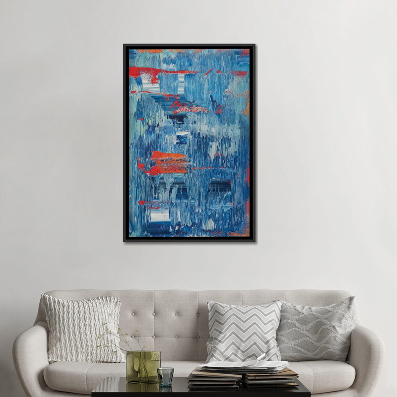 « a train », impression sur toile, H 26 po x l 18 po x P 1,5 po, Toile avec cadre noir, Pas de tapis