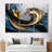 Evolving Gold Flow - Liquid Ink Abstract Wall Art Print Set-1077353155-1077353159