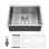 25 " L Undermount Single Bowl Stainless Steel Kitchen Sink