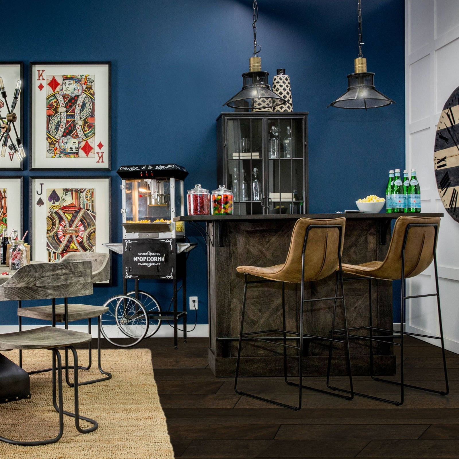 Catherine Solid Wood Bar Cabinet